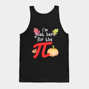 Fun Halloween Thanksgiving Pumpkin Pi Teacher Fall Leaves Tank Top